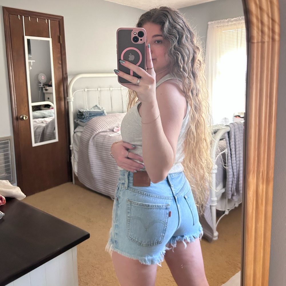 Levi's Classic Light Blue Jean Shorts